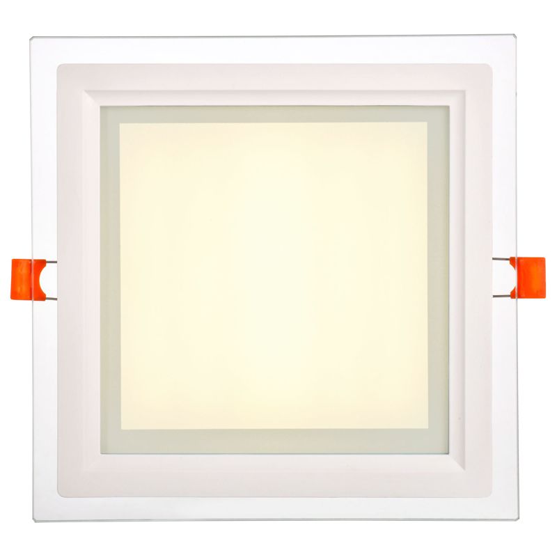 Светильник светодиодный ДВО 1625 со стеклом квадрат 18Вт 4000К IP20 IEK