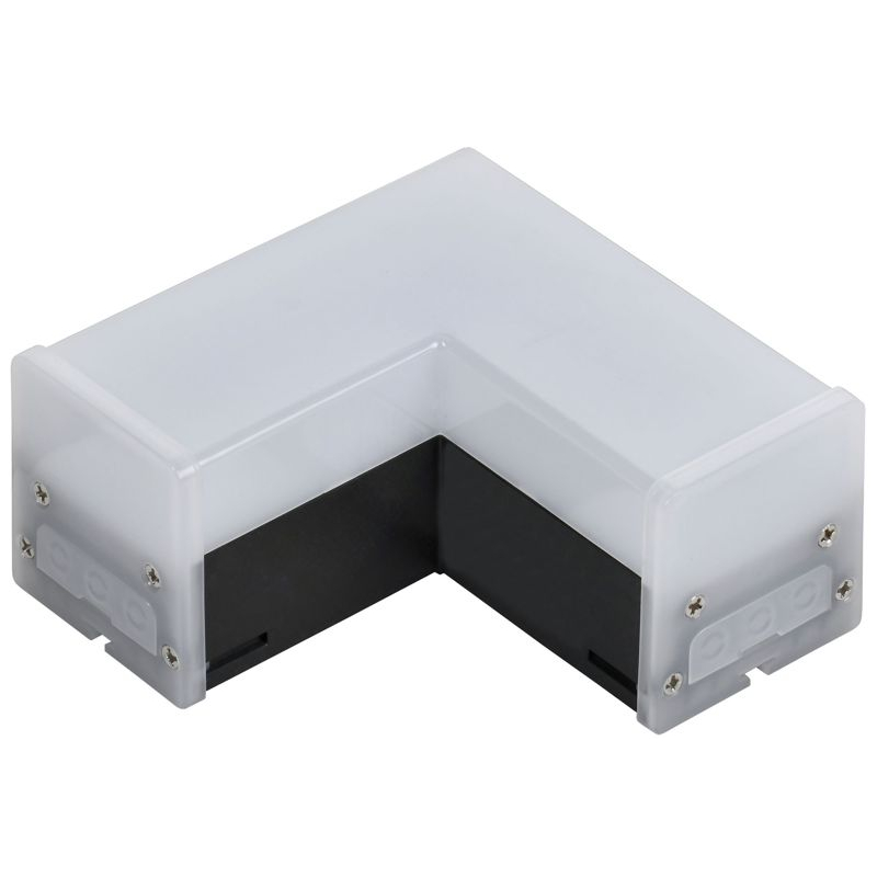 Светильник светодиодный L-образный 1010 8Вт 6500К 117х117х58мм черный IEK