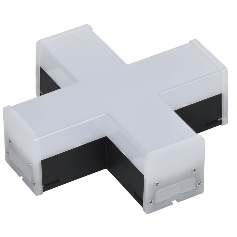 Светильник светодиодный X-образный 1010 12Вт 4000К 180х180х58мм черный IEK