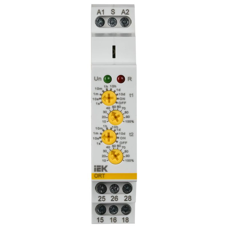 Реле времени ORT 2 контакта 2 уставки 12-240В AC/DC IEK