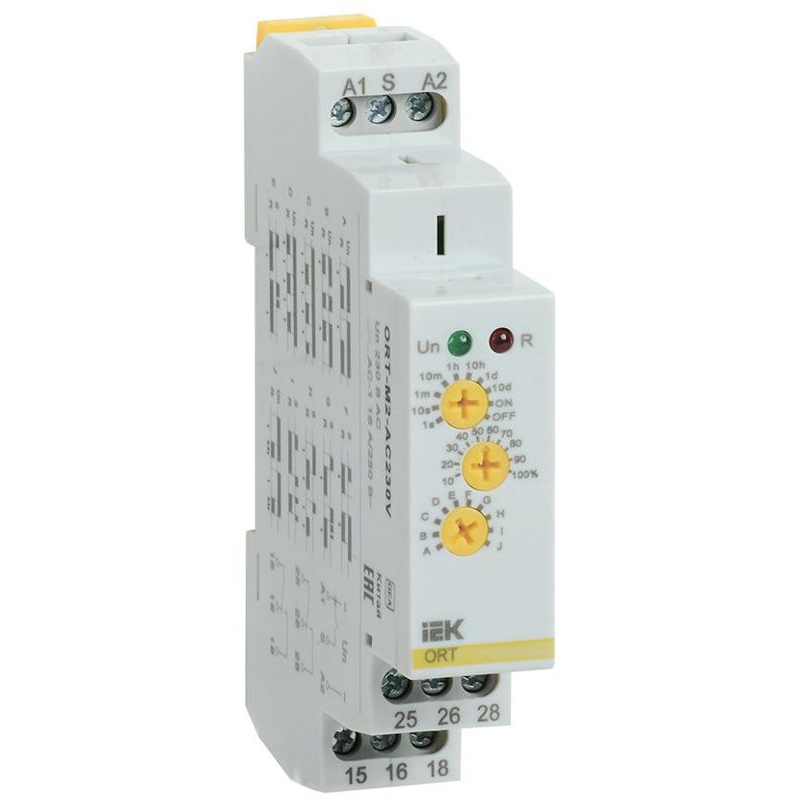 Реле времени ORT многофункциональное 2 контакта 230В AC IEK