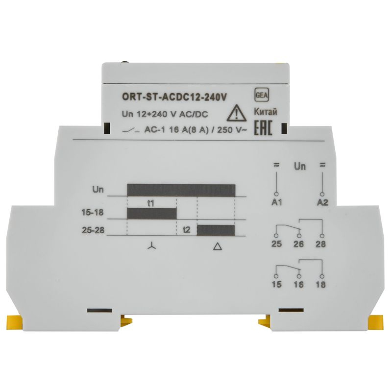 Реле пуска звезда-треугольник ORT 12-230В AC/DC IEK