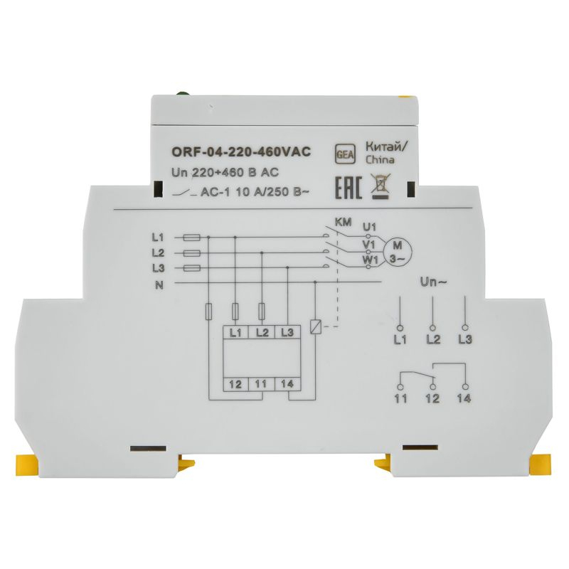Реле контроля фаз ORF-04 трехфазное 220-460В AC IEK