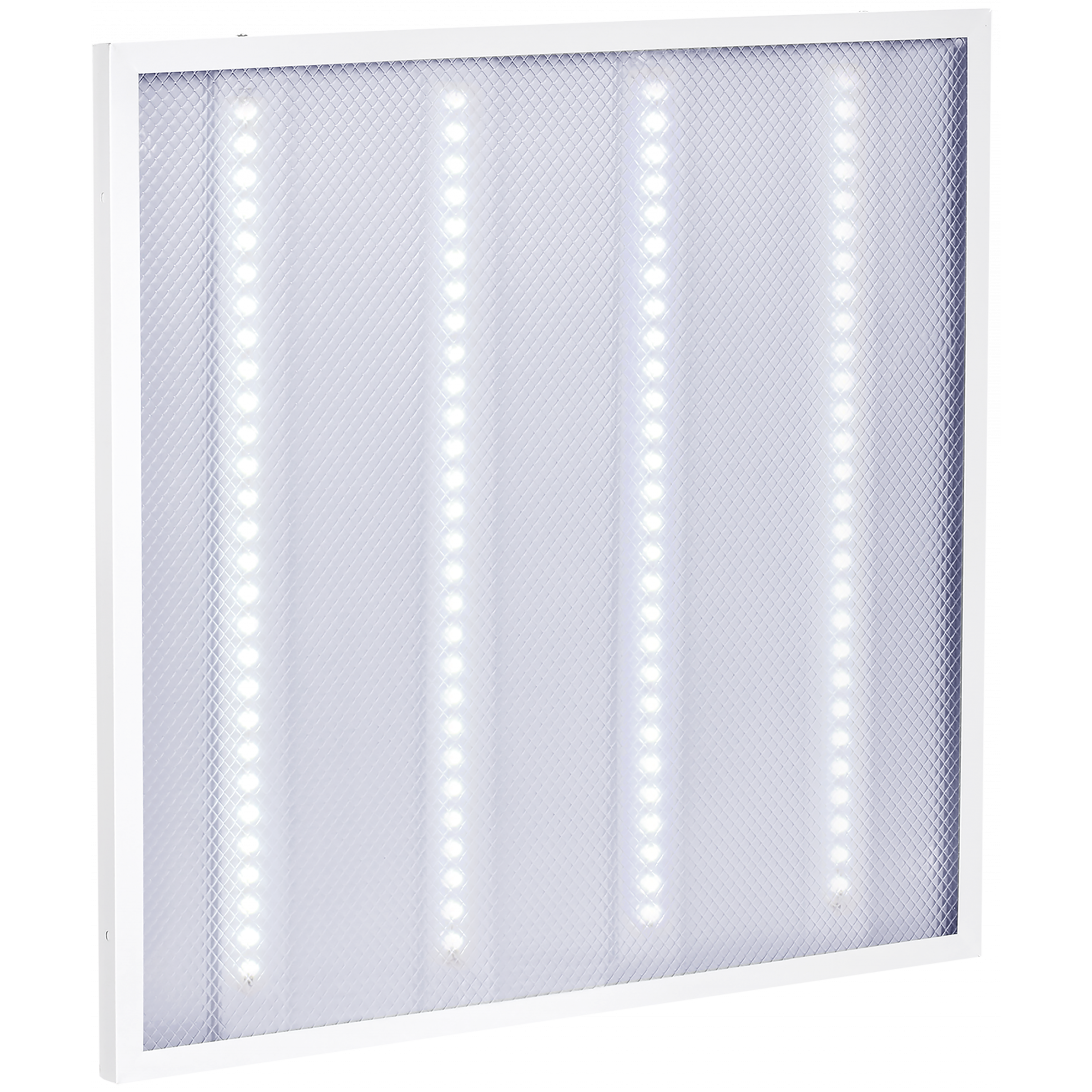 LIGHTING Светильник светодиодный ДВО 6560-P 36Вт 6500К 595х595х20мм призма совместимые с БАП IEK