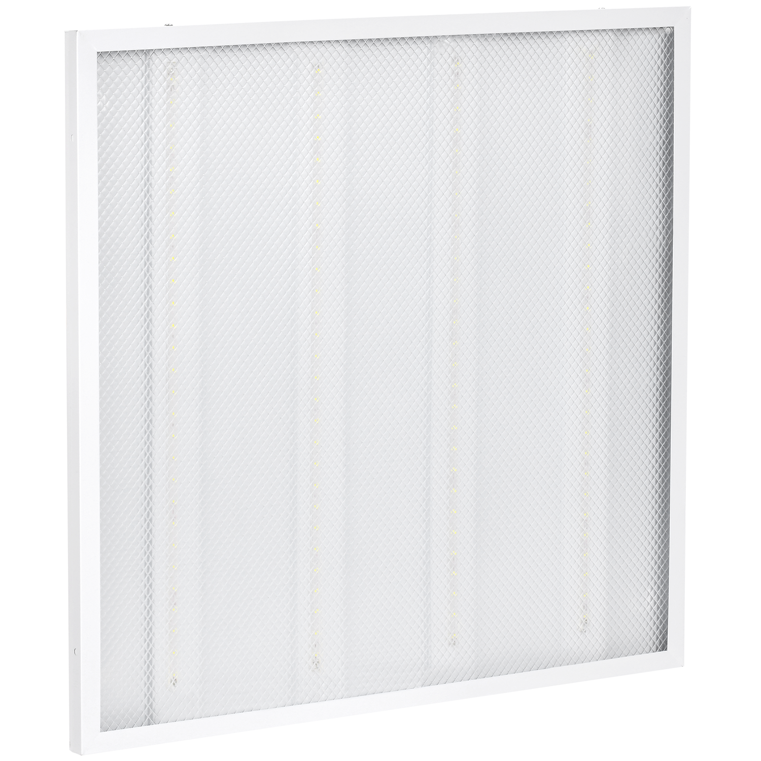 LIGHTING Светильник светодиодный ДВО 6560-P 36Вт 6500К 595х595х20мм призма совместимые с БАП IEK