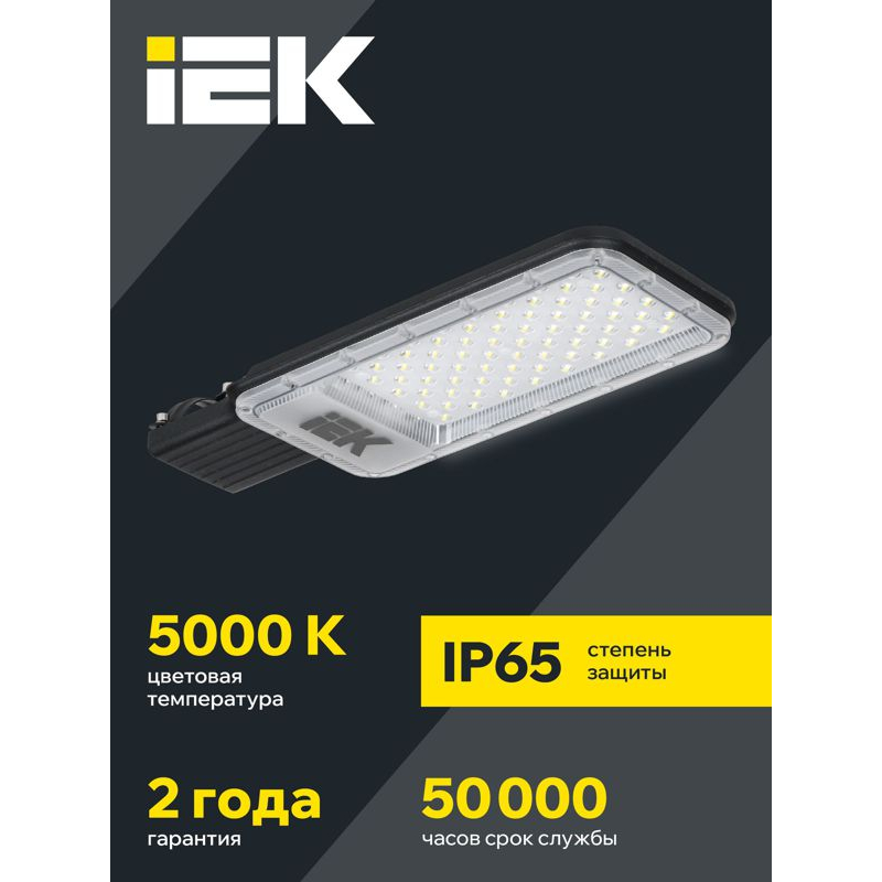 Светильник светодиодный консольный ДКУ 1011-100Ш 5000К IP65 IEK
