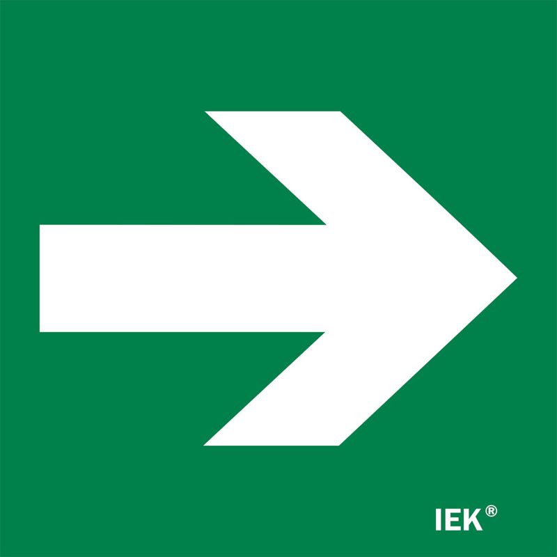 Этикетка самоклеящаяся 150х150мм Направляющая стрелка IEK