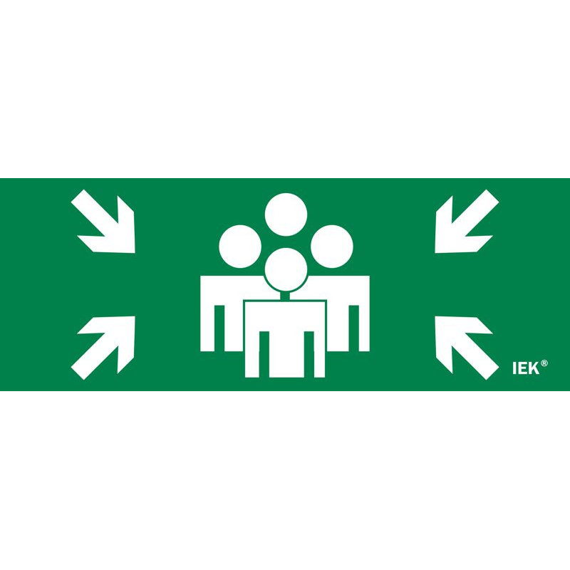 Этикетка самоклеящаяся 240х90мм Место сбора IEK