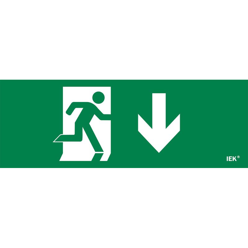 Этикетка самоклеящаяся 280х100мм Фигура/стрелка вниз IEK