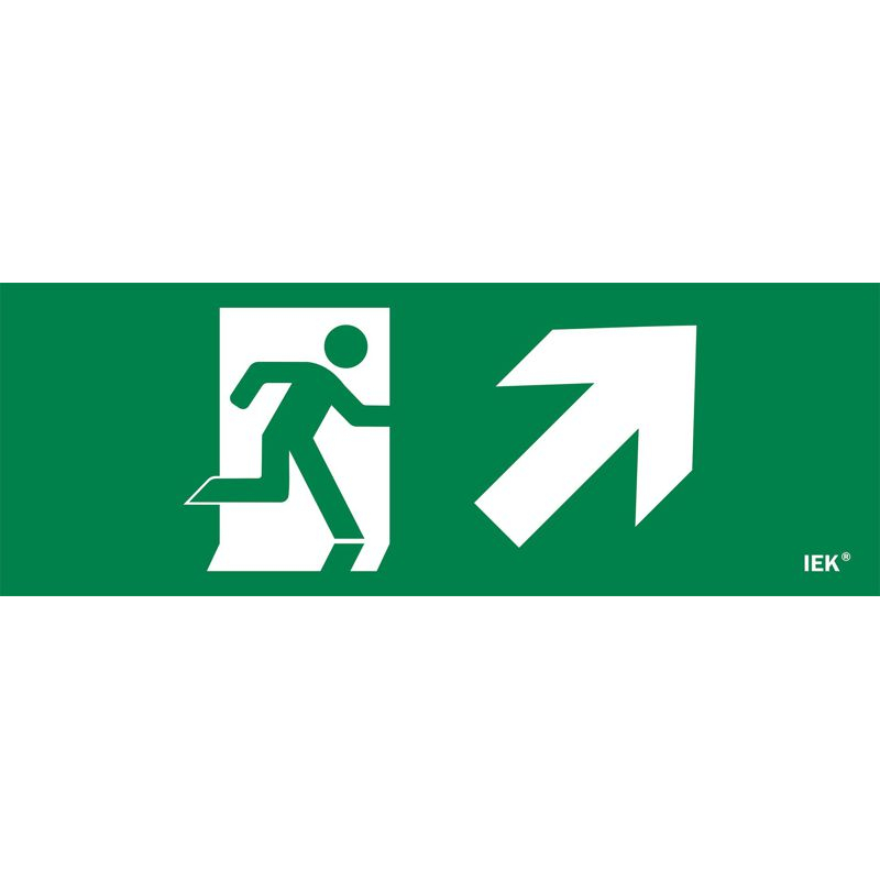 Этикетка самоклеящаяся 280х100мм Фигура/стрелка вверх вправо IEK