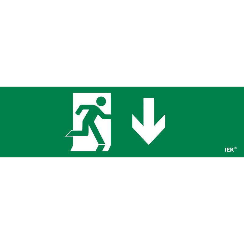 Этикетка самоклеящаяся 310х90мм Фигура/стрелка вниз IEK