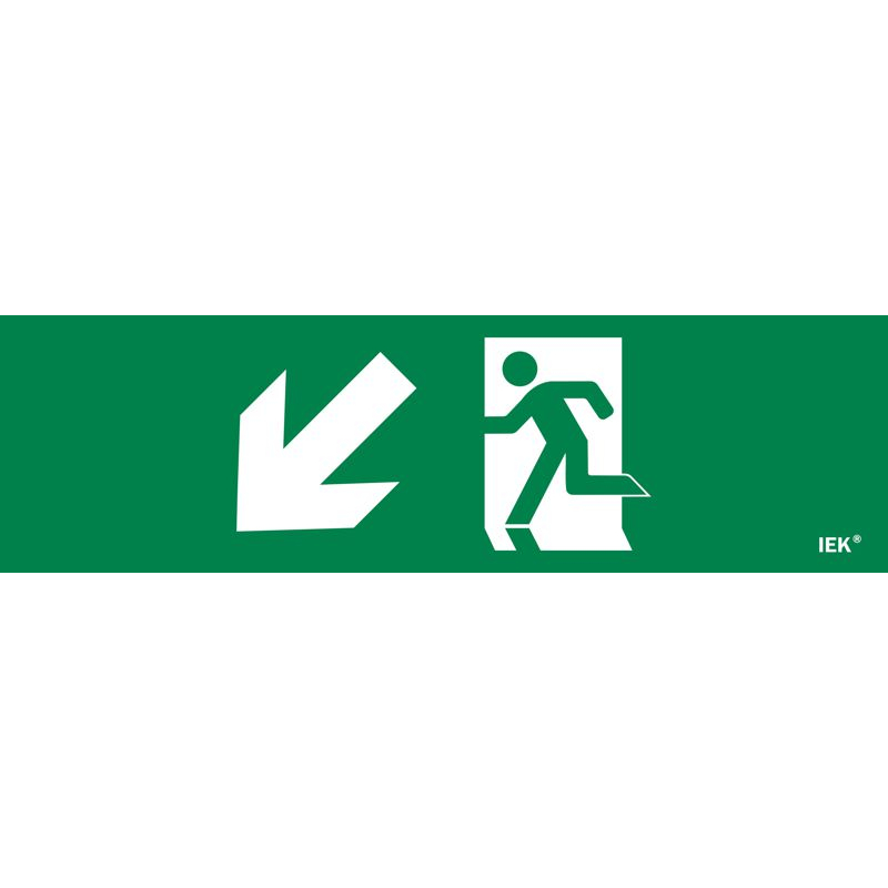 Этикетка самоклеящаяся 310х90мм Фигура/стрелка вниз влево IEK