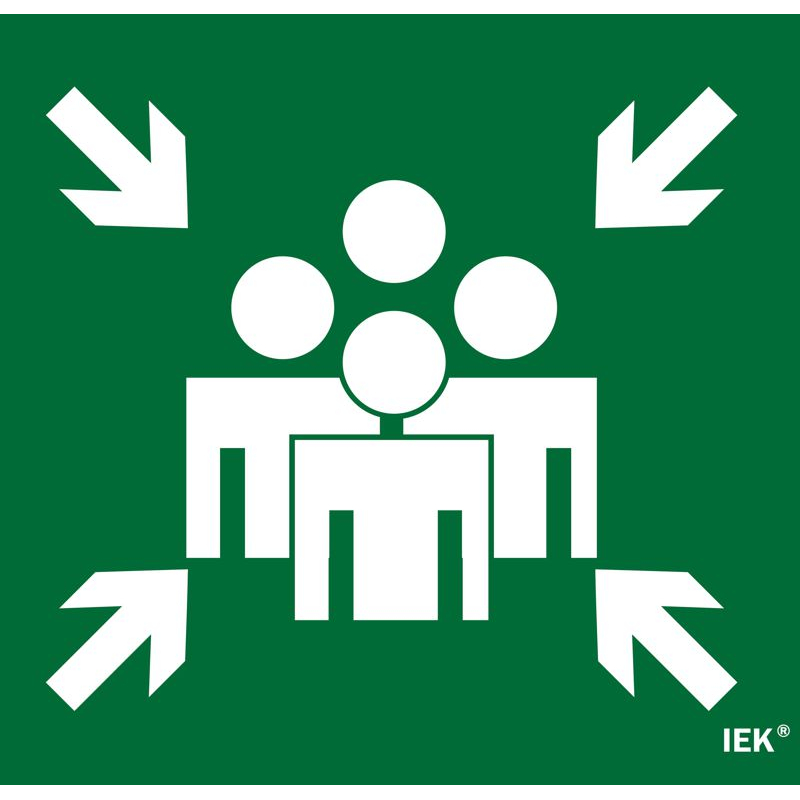 Этикетка самоклеящаяся 310х280мм Место сбора IEK