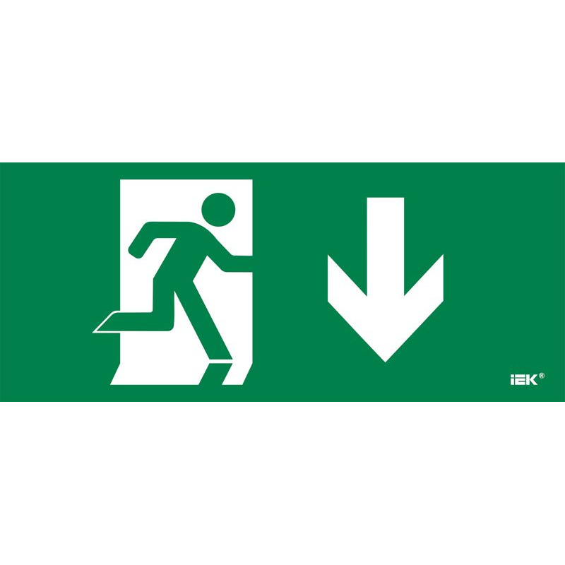 Этикетка самоклеящаяся 330х140мм Фигура/стрелка вниз IEK