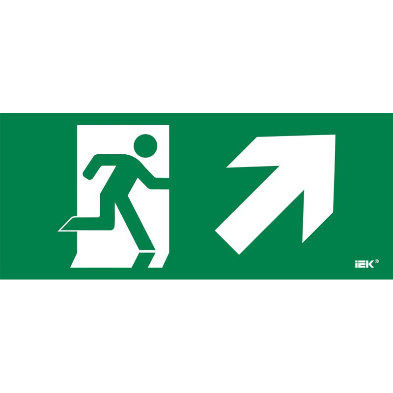 Этикетка самоклеящаяся 330х140мм Фигура/стрелка вверх вправо IEK