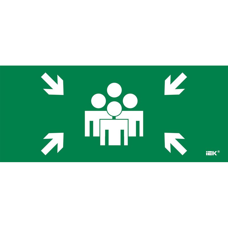 Этикетка самоклеящаяся 330х140мм Место сбора IEK