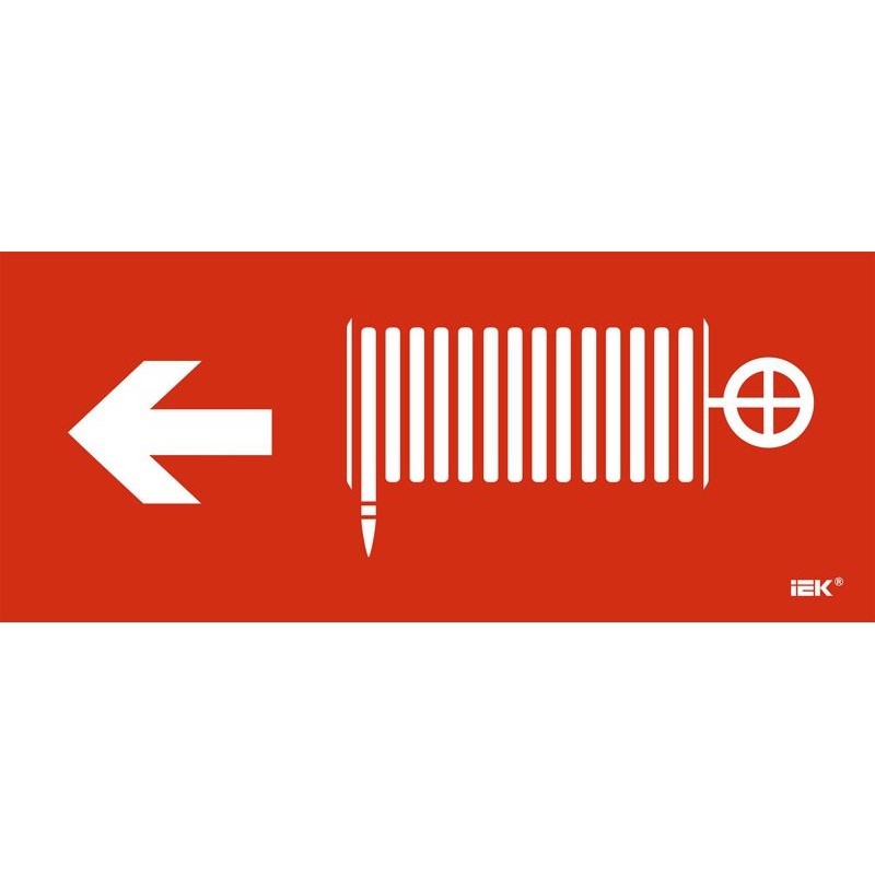 Этикетка самоклеящаяся 330х140мм Пожарный кран/стрелка налево IEK