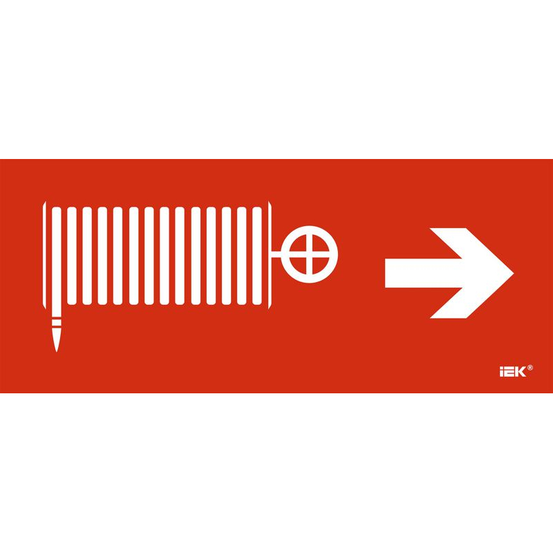 Этикетка самоклеящаяся 330х140мм Пожарный кран/стрелка направо IEK