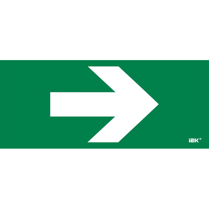 Этикетка самоклеящаяся 330х140мм Направляющая стрелка IEK