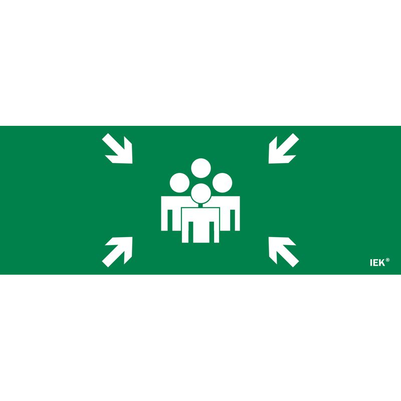 Этикетка самоклеящаяся 350х130мм Место сбора IEK