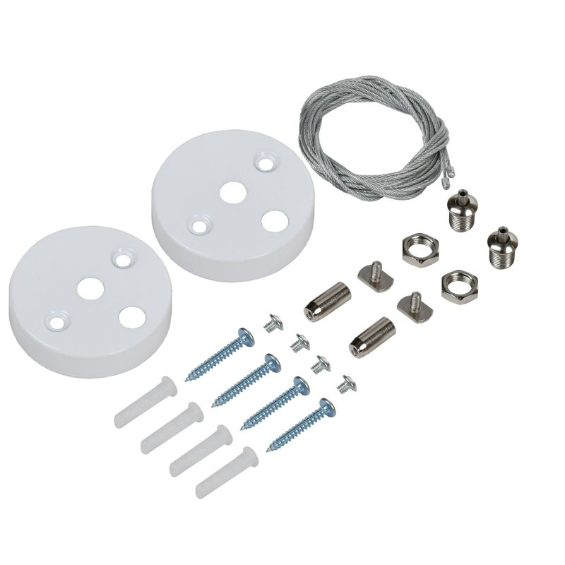 PRO Комплект для подвесного монтажа для светильника светодиодного линейного белый IEK