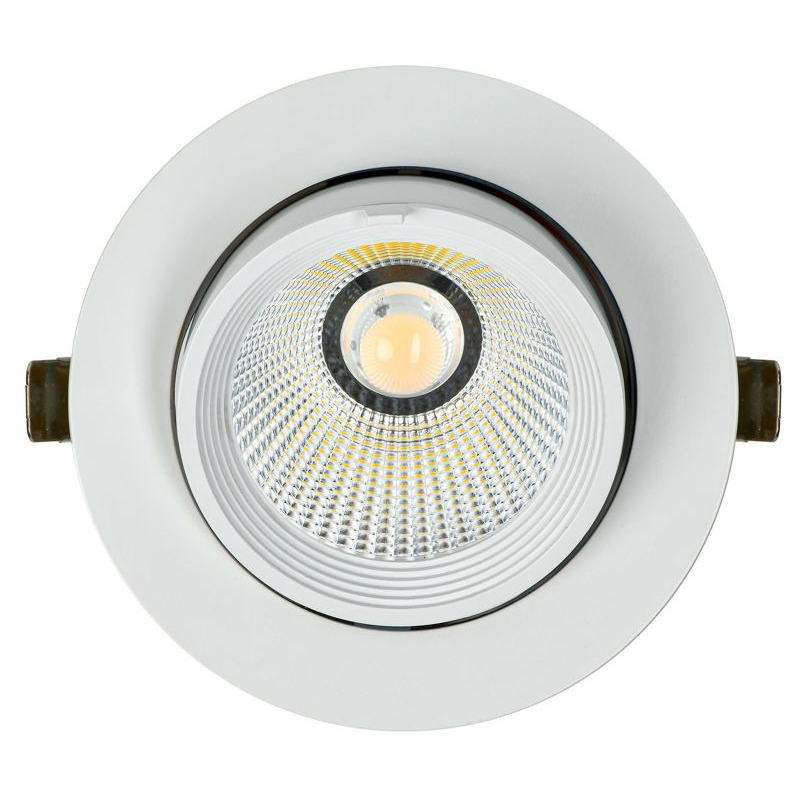 PRO Светильник светодиодный поворотный ДВО 1822 35Вт 4000К IP20 круг белый IEK