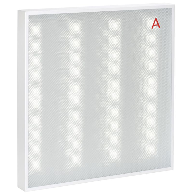 PRO Панель светодиодная ДВО 1001A 45Вт 4000К IP40 595х595мм призма БАП 3ч IEK