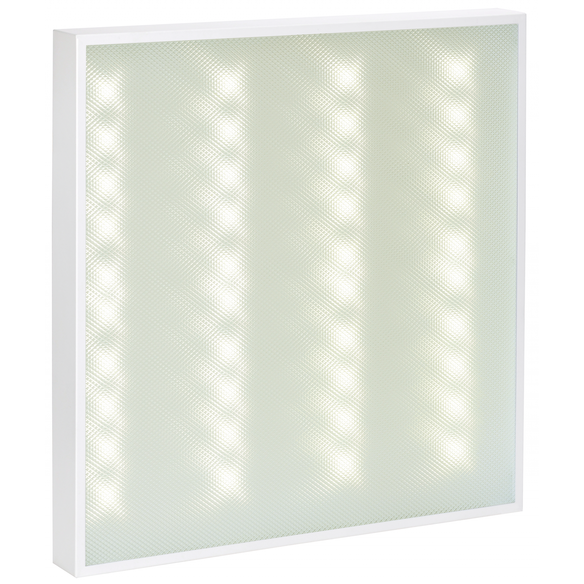 PRO Панель светодиодная ДВО 1001D 40Вт 3000К IP40 595х595мм призма Dali IEK