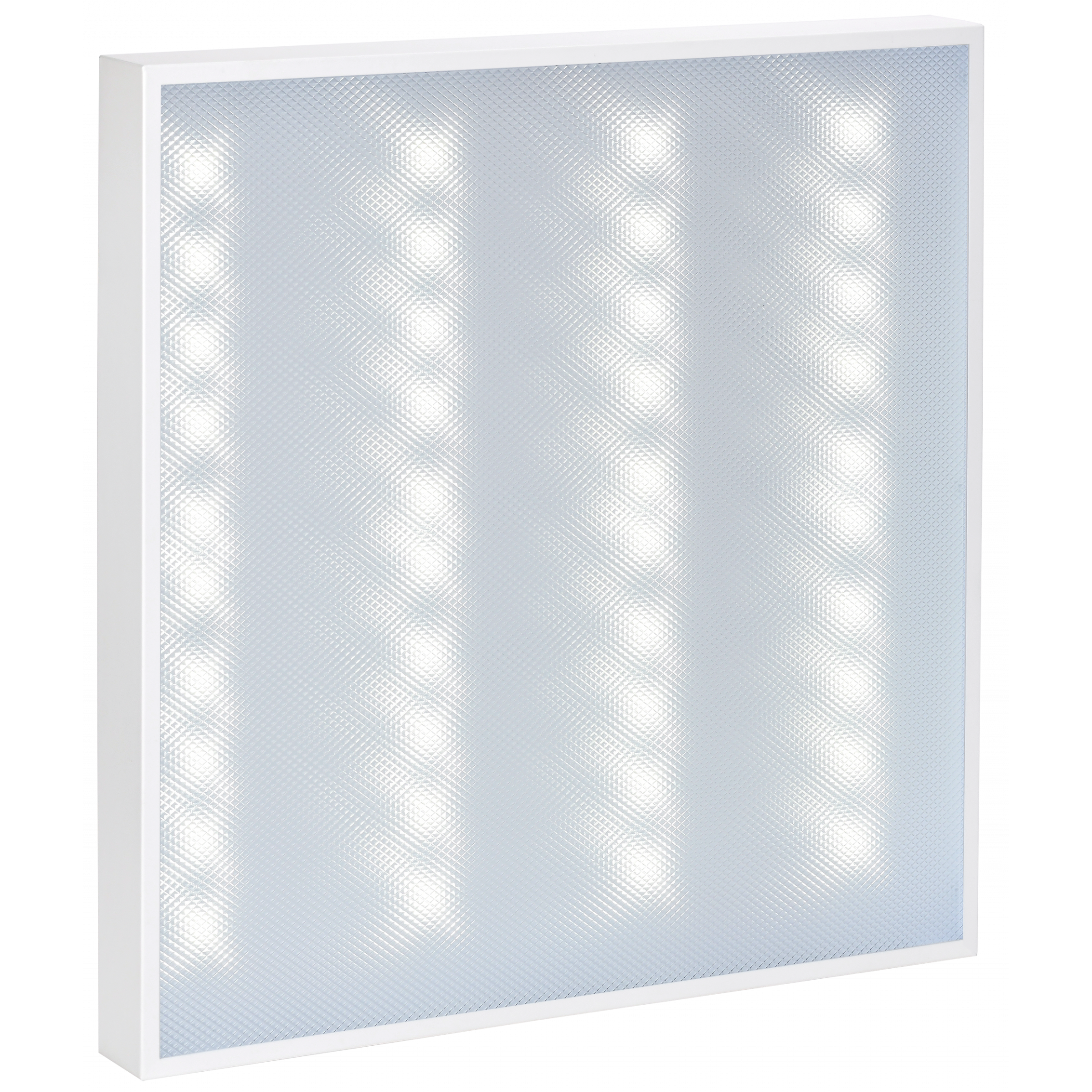 PRO Панель светодиодная ДВО 1001D 45Вт 6500К IP40 595х595мм призма Dali IEK
