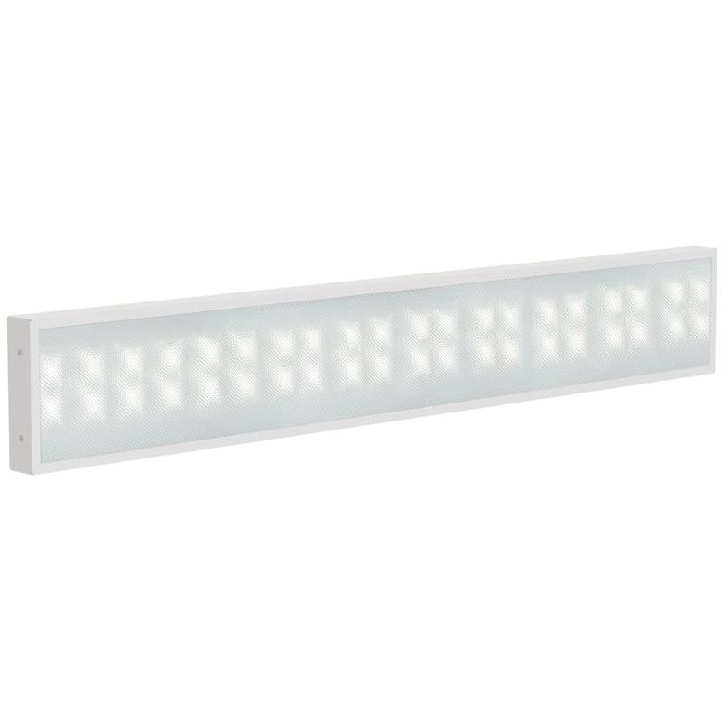 PRO Панель светодиодная ДВО 1031 45Вт 5000К IP40 1195х180мм призма IEK