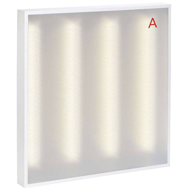 PRO Панель светодиодная ДВО 2001A 30Вт 4000К IP40 588х588мм Грильято призма БАП 3ч IEK