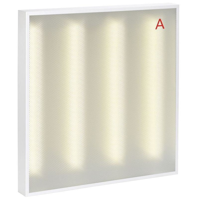 PRO Панель светодиодная ДВО 2001A 45Вт 3000К IP40 588х588мм Грильято призма БАП 3ч IEK