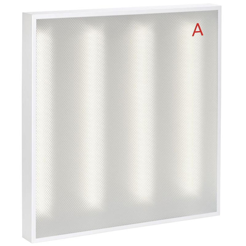 PRO Панель светодиодная ДВО 2001A 45Вт 5000К IP40 588х588мм Грильято призма БАП 3ч IEK