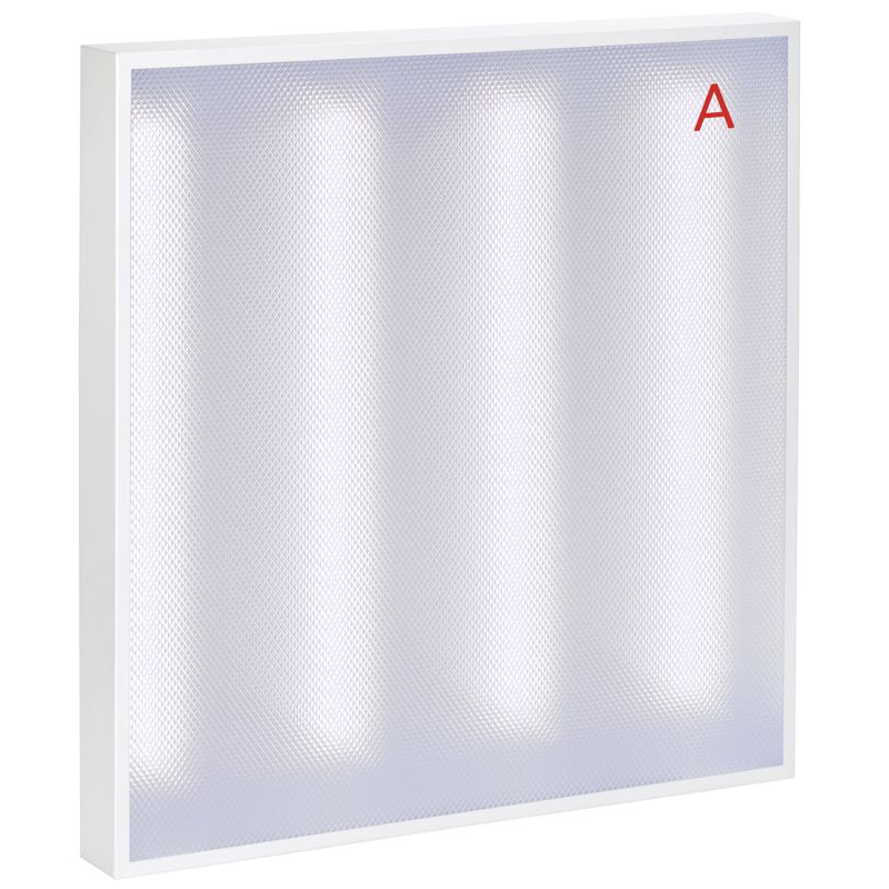 PRO Панель светодиодная ДВО 2001A 45Вт 6500К IP40 588х588мм Грильято призма БАП 3ч IEK