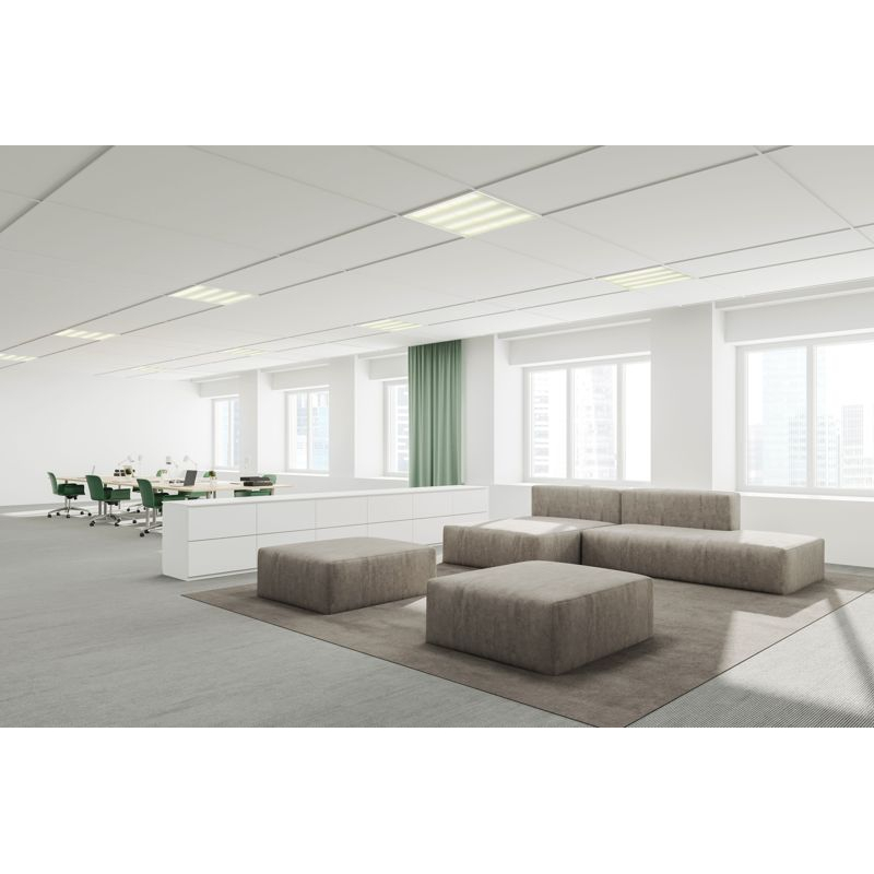 PRO Панель светодиодная ДВО 1001A 45Вт 3000К IP40 595х595мм опал БАП 3ч IEK