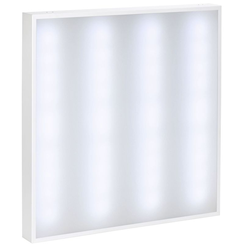 PRO Панель светодиодная ДВО 2001 40Вт 5000К IP40 588х588мм Грильято опал IEK