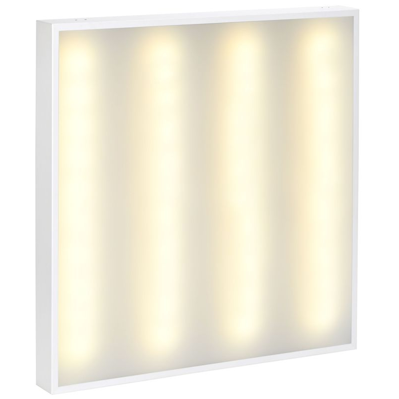 PRO Панель светодиодная ДВО 2001 45Вт 3000К IP40 588х588мм Грильято опал IEK