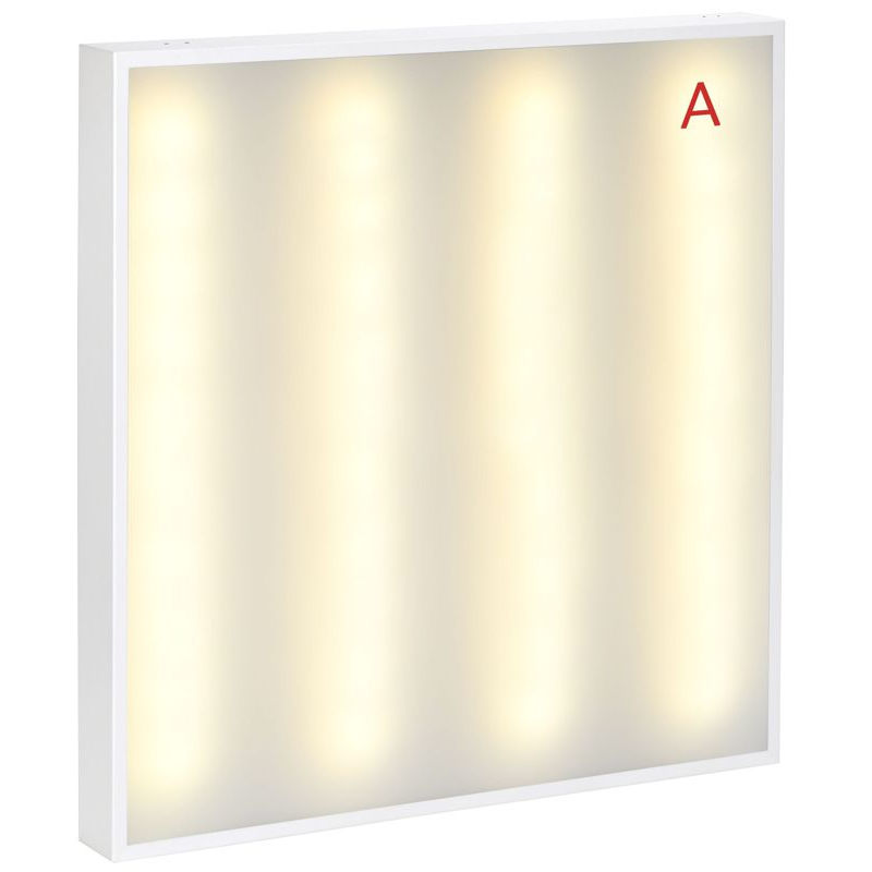 PRO Панель светодиодная ДВО 2001A 45Вт 3000К IP40 588х588мм Грильято опал БАП 3ч IEK