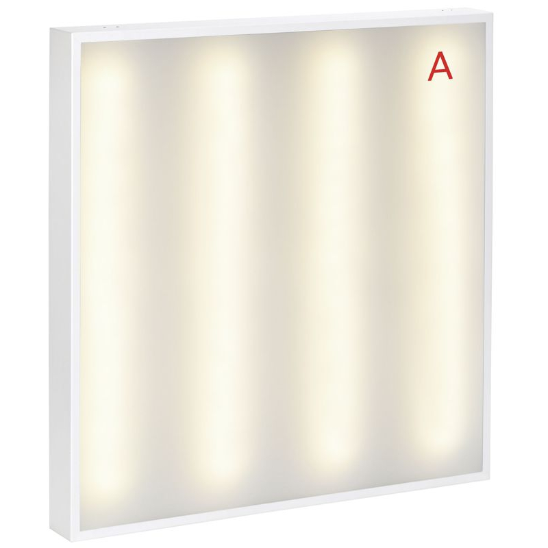 PRO Панель светодиодная ДВО 2001A 45Вт 4000К IP40 588х588мм Грильято опал БАП 3ч IEK