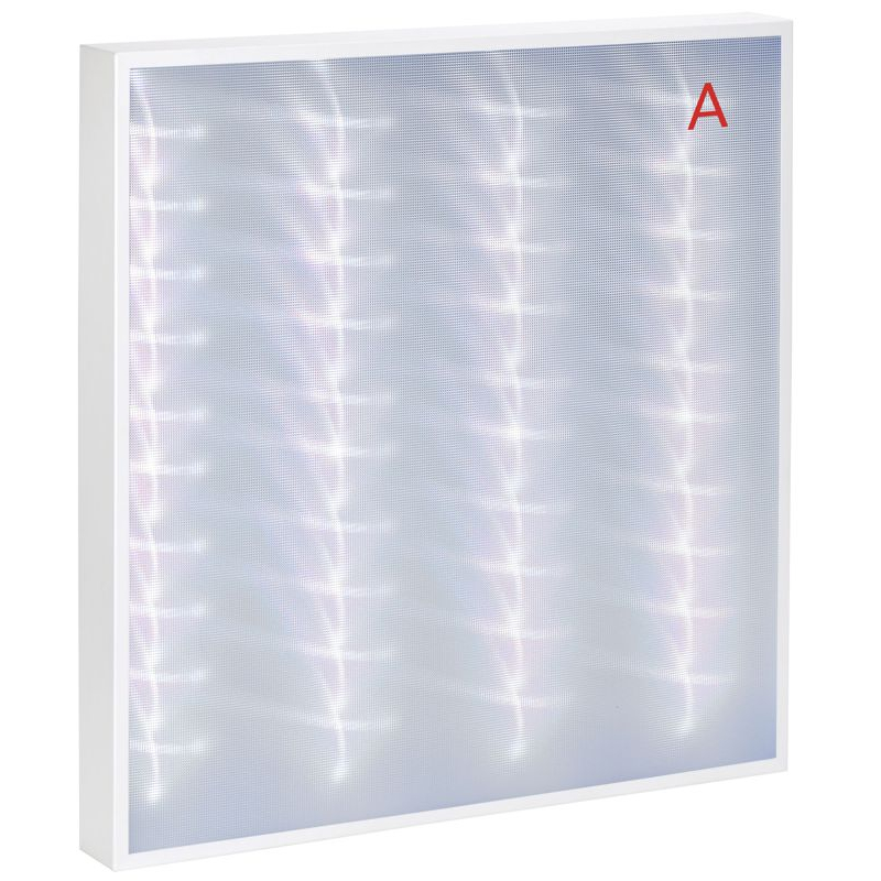 PRO Панель светодиодная ДВО 1001A 45Вт 6500К IP40 595х595мм микропризма БАП 3ч IEK