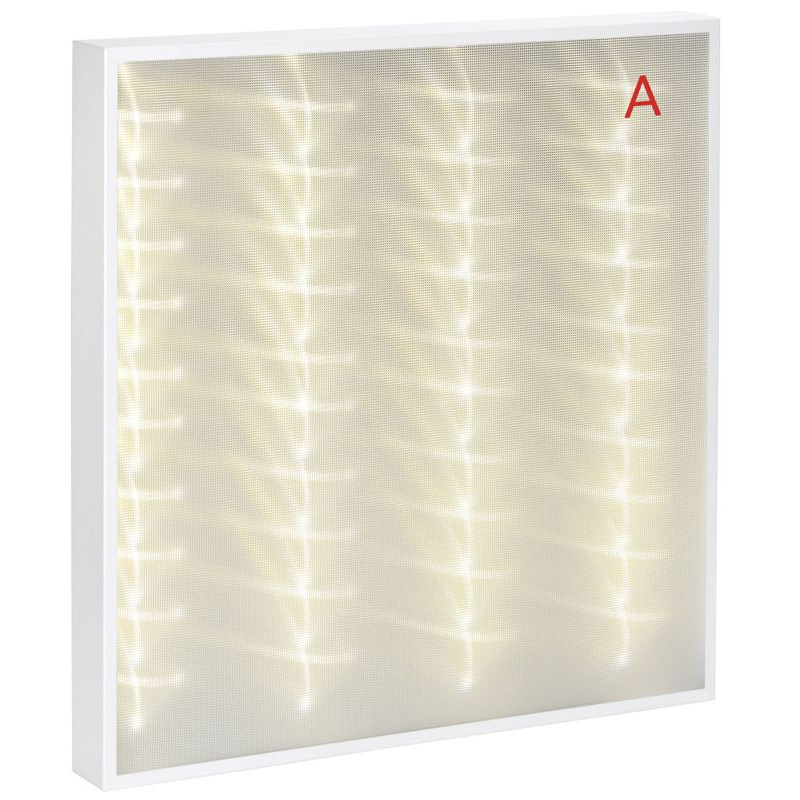 PRO Панель светодиодная ДВО 2001A 30Вт 3000К IP40 588х588мм Грильято микропризма БАП 3ч IEK