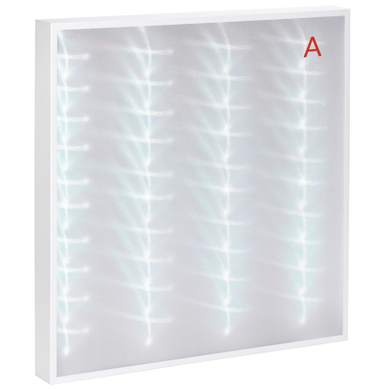 PRO Панель светодиодная ДВО 2001A 30Вт 5000К IP40 588х588мм Грильято микропризма БАП 3ч IEK