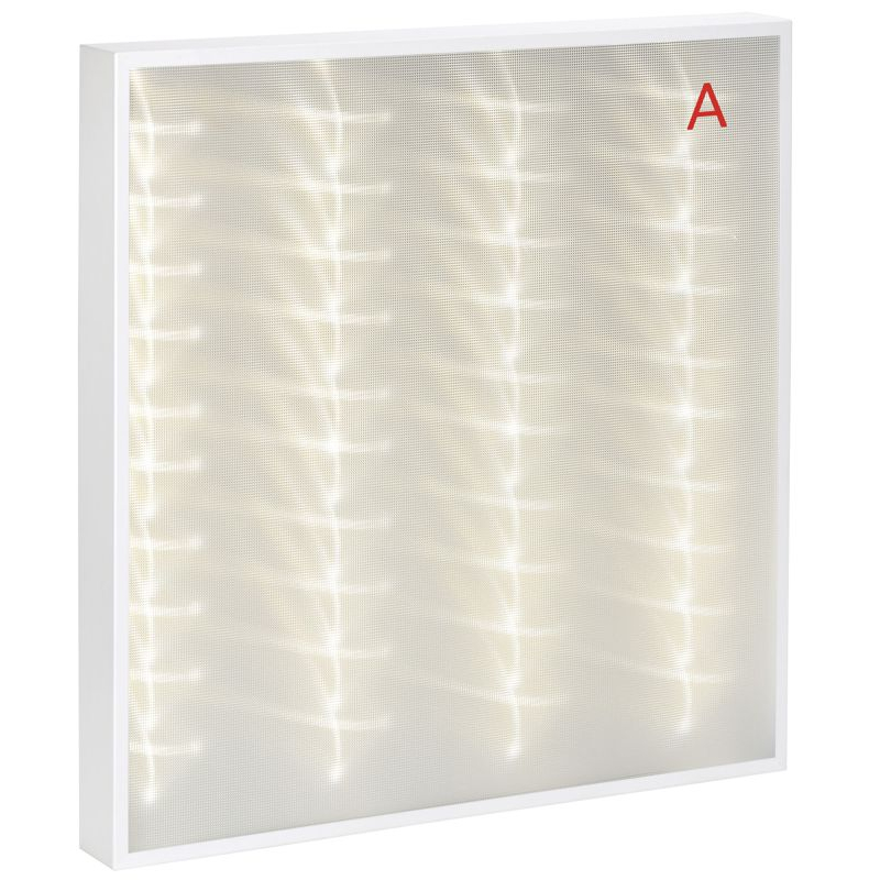 PRO Панель светодиодная ДВО 2001A 45Вт 4000К IP40 588х588мм Грильято микропризма БАП 3ч IEK