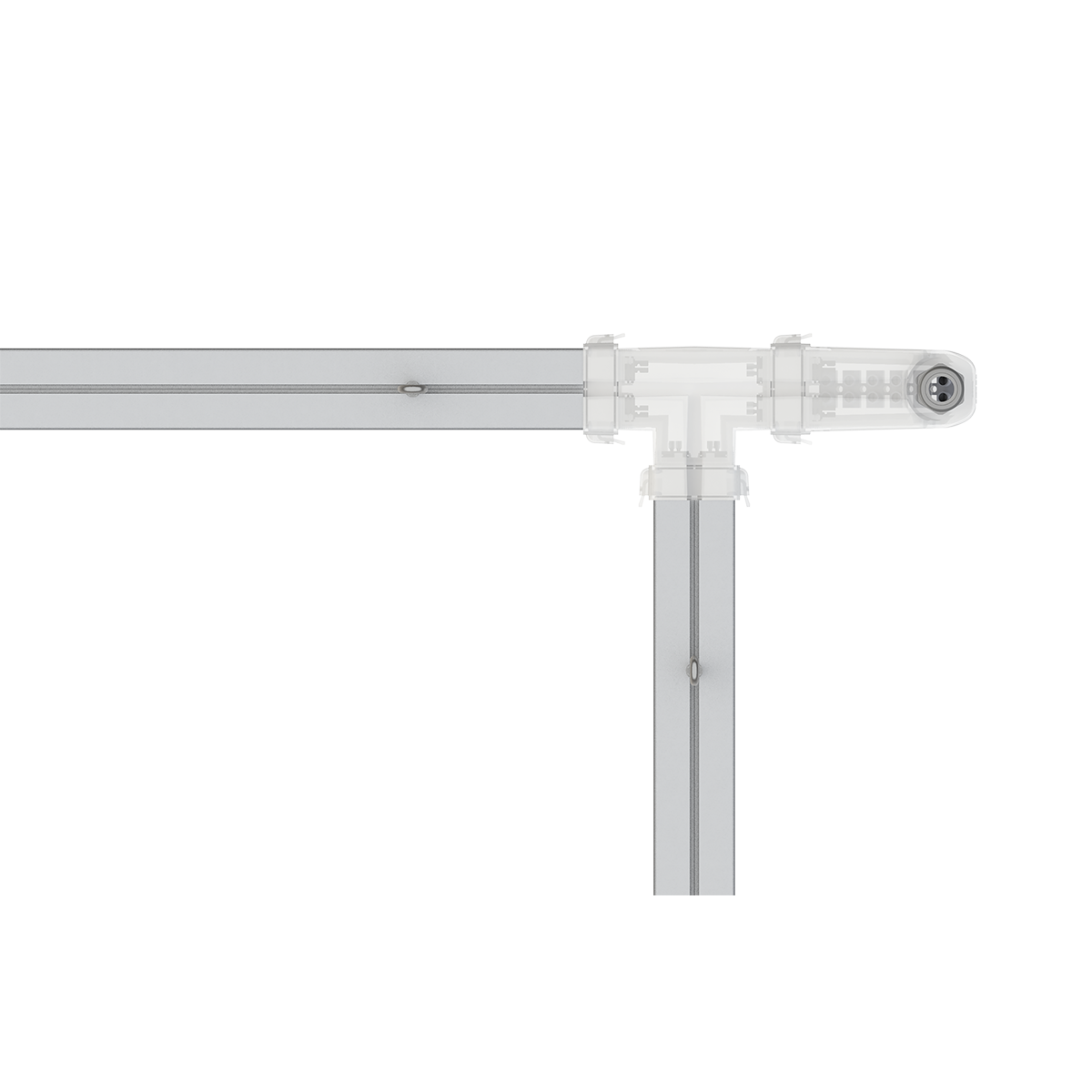Коннектор L-trade II Т-образный ЛЕДЛ.068000.023 СБ правое подключение (ЛЕДЛ.068000.061-02) LEDEL