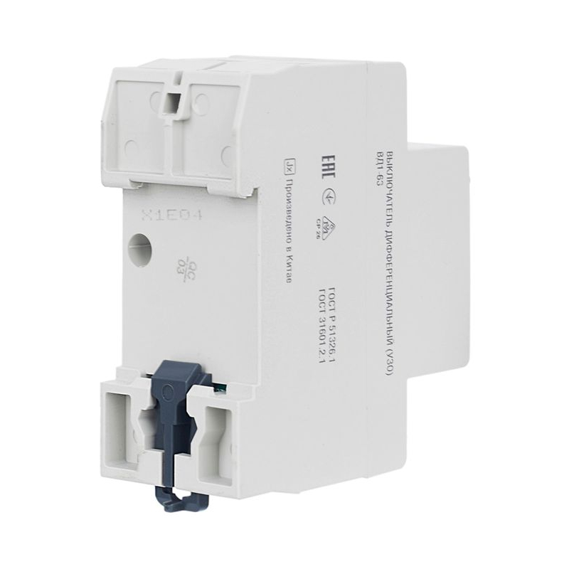 Выключатель дифференциальный (УЗО) ВД1-63 2Р 25А 30мА GENERICA