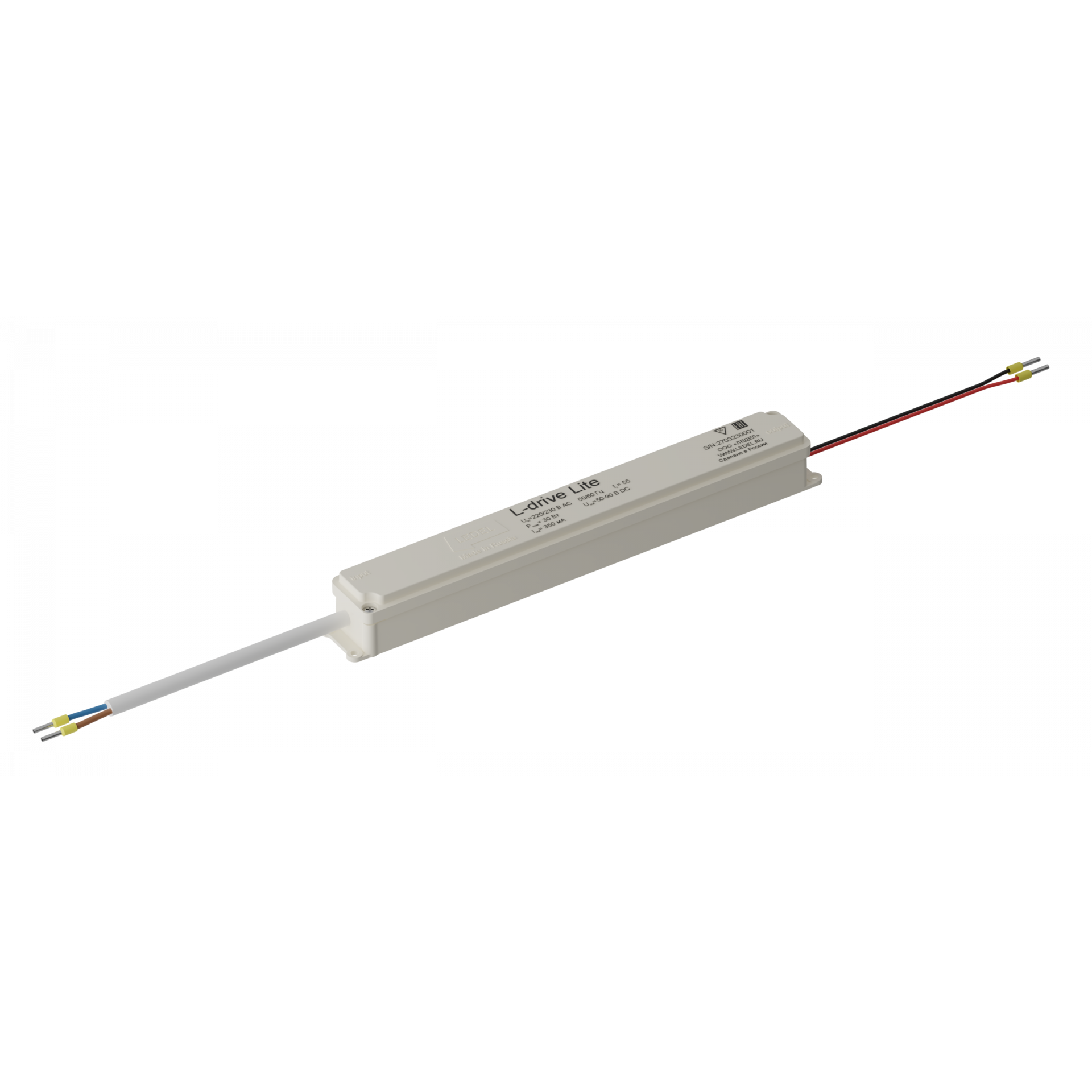 Драйвер L-drive Lite/30/30-90В/350mA/230AC IP20 LEDEL