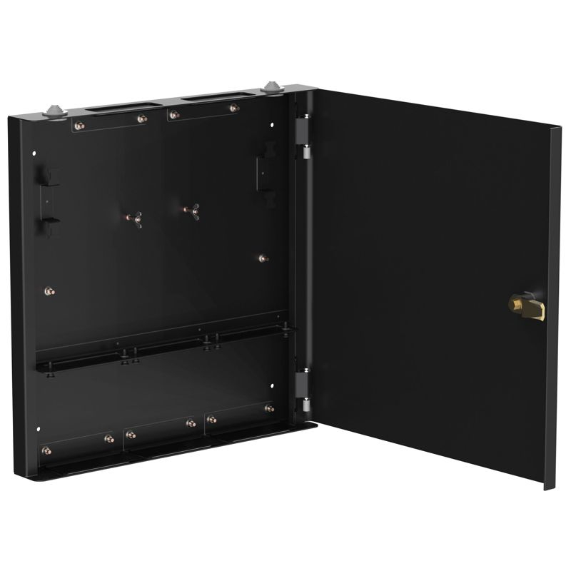 ITK Корпус точки консолидации универсальный черный + планки глухие 3шт