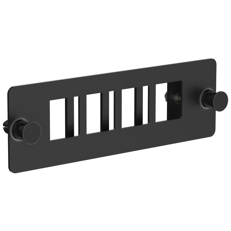 ITK Планка для 4-х Keystone FTP с заземлением черная