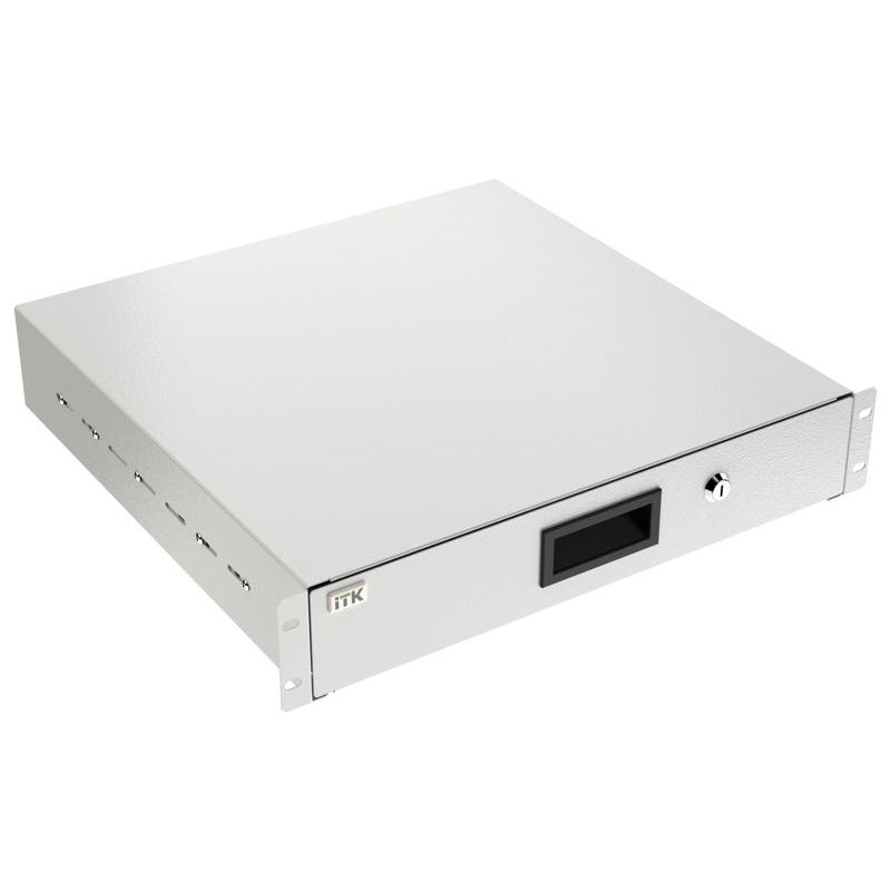 ITK Ящик выдвижной 2U серый