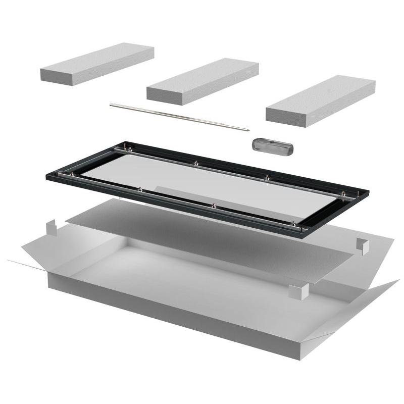 ITK LINEA E Дверь стеклянная 600мм для шкафа 42U черная